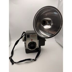 Vintage 1950s Kodak Brownie Holiday Flash Camera w/ Strap  & Flash Untested
